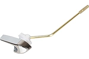 VALLVATER Toilet Trip Levers Toilet Flush Handle Side Mount Toilet Tank Lever Substitute for Kohler 87115-CP/K-GP30324-CP, Brass Polished