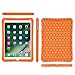 Fintie iPad 9.7 2018 2017 / iPad Air 2 / iPad Air Case - [Honey Comb Series] Light Weight Anti Slip Kids Friendly Shock Proof Silicone Protective Cover for iPad 6th / 5th Gen, iPad Air 1 2, Orange