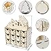 Aytai DIY Wooden Advent Calendar Christmas Advent Calendar 2019 with 24 Drawers, 24 Days Countdown Calendar for Christmas Holiday Decorations