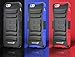 Fosmon STURDY Shock Absorbing Dual Layer Hybrid Holster Cover Kickstand Case for Apple iPhone 6 / iPhone 6s (4.7”) - Red