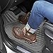 Amazon Basics 4-Piece Thick Flexible Rubber Car Floor Mat, Grey