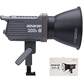amaran 200x S 200W Bi-Color LED Video Light,Bluetooth App Control Studio Light,DC/AC Power Supply Bowens Mount Silent Fan Photography Lighting(amaran200xs)