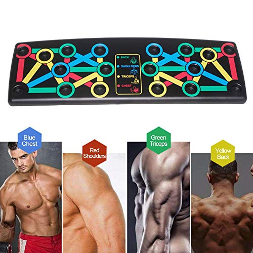 14 in 1 Push Up Board Multicolor Push Up Trainingssystem für Core Workout, faltbares Liegestützbrett mit Workout… – Bild 6