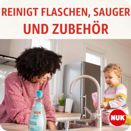 -Babyflaschenreiniger | 500 ml | Ideal zur Reinigung von Babyflaschen, Saugern und Zubehör | Duftstofffreier Reiniger | pH-neutral | 100 % wiederverwertbare Flasche | 3 Stück