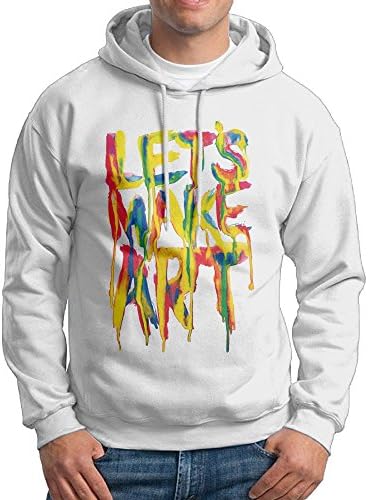 TTLTY Let's Make Art Watercolor Pullover Hoodie,Classic &amp; Comfortable Hooded Sweatshirt
