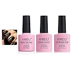 AIMEILI No Wipe Matte Top Coat, and Gel Nail Polish