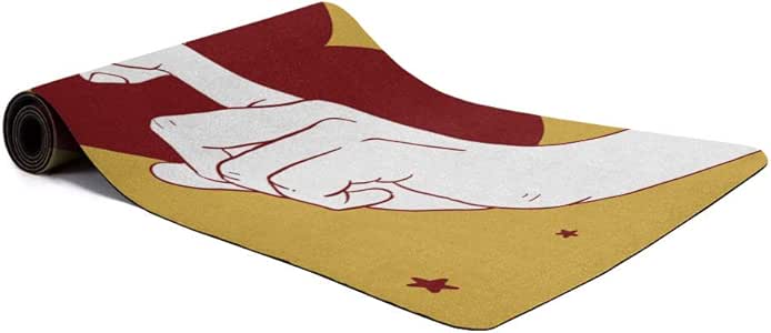 Amazon.com : Valentines Day Yoga Mat Firm Grip and &hellip;