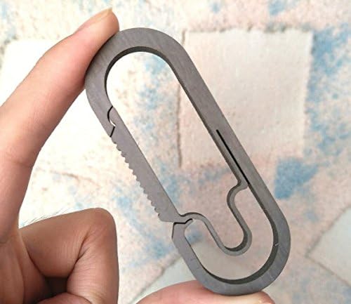 Titanium EDC Lightweight Hanging Buckle KeyChain KeyRing (color1)