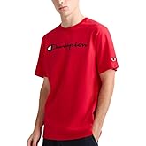 Champion Mens T-Shirt, Cotton Midweight Men's Crewneck Tee, T-Shirt for Men, Script (Reg. Or Big & Tall) T-Shirt
