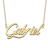 GR35Z9 Gabriel Name Necklace Gift for Her His