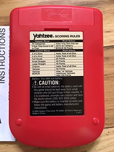 Yahtzee Electronic Hand-held [Gold]