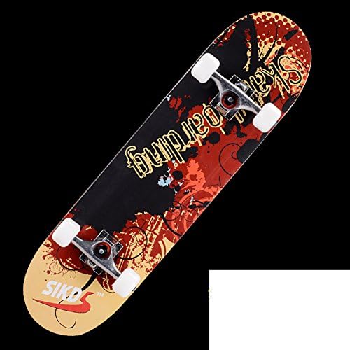 intermediate skateboard/Four-round professional skateboarder/Double-up skateboards/Adult Skate plate/Basic transport highways skateboards-A
