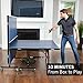 JOOLA Inside Table Tennis Table with Net Set - Features 10-Min Assembly, Playback Mode, Compact Storage