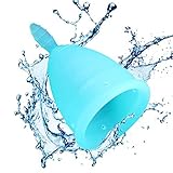 Menstrual Cup - Designed for Your Active Lifestyle, Personal Comfort & Menstrual Protection - Best FDA Approved Disposable Period Cup –– Ideal Pre or Post Childbirth – (One Size)