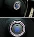 MINI-FACTORY Engine Ignition Key Start Button Rhinestone Ring, Bling Crystal Interior Decoration for Car/SUV/Truck (Silver)