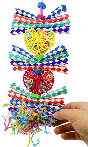Bonka Bird Toys 1042 Duo Foraging Heart Bird Toy parrot cage toys cockatiel african grey conure