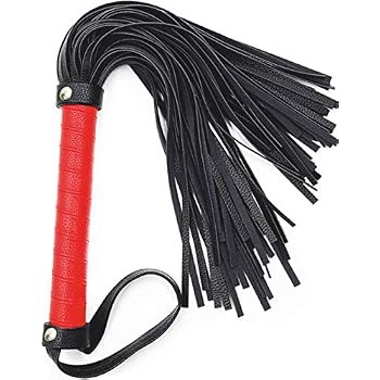 17 Inch Leather BDSM Whip - Adult Flogger For Spanking Role Play & Intimate Bedroom Scenes