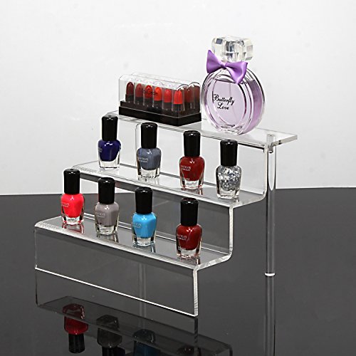 image for NIUBEE 2 Pack Acrylic Riser Display Shelf for Amiibo Funko POP Figures
