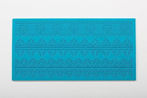 Dentelle Large Embossing Lace Border Silicone Icing Mat Wedding Cake Sugarcraft