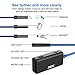 Wireless Endoscope, THZY 2.0 MP HD WiFi Borescope Inspection Camera Semi-Rigid Snake Camera for Android and iOS Smartphone, iPhone, Samsung, Tablet -Blue 33FT