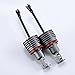 SINOVCLE 2PCS (1 Set) H8 Angel Eyes 2 * 40W 80W H8 Angel Eyes LED Marker XENON White 7000K for E90 E92 X5 E71 X6 E82 M3 E60 E70