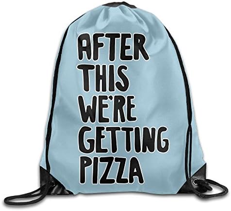 After This We're Getting Pizza Folding Sport Backpack Drawstring Bag Customize Fashion