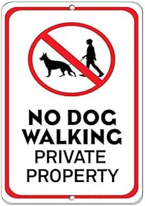 Señal de metal DKISEE para garaje, patio, valla de garaje, cerca, sin