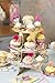 Talking Tables Afternoon Tea Cake Stand Floral Party Decorations | Truly Scrumptious |Card, 3-Tier, Anniversary, Birthday, Baby Shower, Wedding Pink, Blue, Yellow, Height 36cm, 14