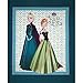 Disney Frozen Anna & Elsa Panel-36'' Green Fabric By The Yard