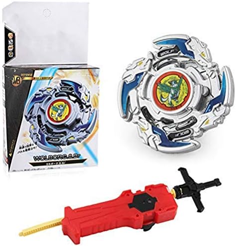 Wywei Bey Burst Blade Evolution String Launcher Grip Kit God Bay Battling Top Booster Geist Fafnir. High Performance 4D Bey Left Right Launcher Spinning Top Boys Game Toys Bey Battle Set (B-121-3)