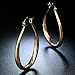 SOSUO Women Elegant 18k Yellow Gold Filled Stud Hoop Dangle Earring Wedding Jewelry