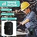 Portable Jobsite Fan, 4000mAh Battery Powered Personal Hands-Free Waist Fan Wearable Clip On Fan Necklace Fan USB Handheld Fan, Strong Airflow for Job site, Work site, Farm, Mine, Dock, Freight yard