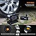 TACKLIFE Tire Inflator ACP1C, DC 12V Portable Air Compressor Pump, Digital Tire Pump with Gauge, LED Flashlight, 4 Nozzle Adaptors, and Extra Fuse - 2 Years Warranty