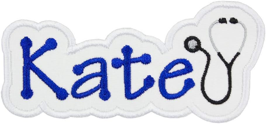 Mixed Media - Stethoscope Name Personalized Patch in your choice of sew on or iron on patch