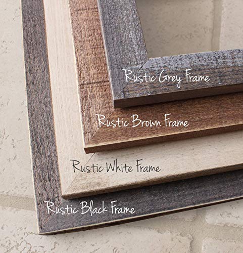 Amazon Com Rustic Wood Frames Wood Frames For Your Map Small