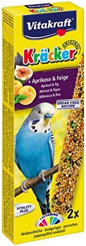 Vitakraft Budgie Kracker Bird Food Honey-Sesame, Pack of 7, 60 g (Pack of 7)