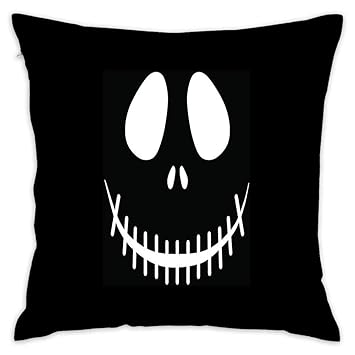 Amazon Com Jack Skellington Death Skull Customizable Throw Pillow