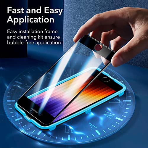 ESR Armorite Screen Protector Compatible with iPhone SE (2022)/SE (2020)/8/7, UltraTough