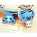 QICAIHU Novelty Stitch Blue Shape Design 32GB USB 2.0 Flash Drive Cute Memory Stick Stitch Thumb Drive Data Storage Pendrive Cartoon Jump Drive Gift