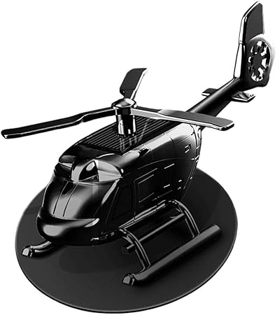 Amazon Golwis 車 芳香剤 アロマディフューザー 車 クリエイティブ ソーラー パネル 自動回転 インテリア デコレーション 車飾り 空気清浄機 消臭 合金 カーアロマ 車香水 ヘリコプター ブラック シルバー ゴールド 車 芳香剤 アロマディフューザー 車 クリエイティブ
