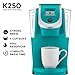 Keurig K250 Coffee Maker, Single Serve K-Cup Pod Coffee Brewer, With Strength Control, Turquoise