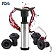 Vacuum Wine Saver Pump with 4 Vacuum Bottle Stoppers,Food Grade Material,Keep Wine Fresh