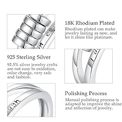 Vito 925 Sterling Silver Anxiety Fidget Ring for