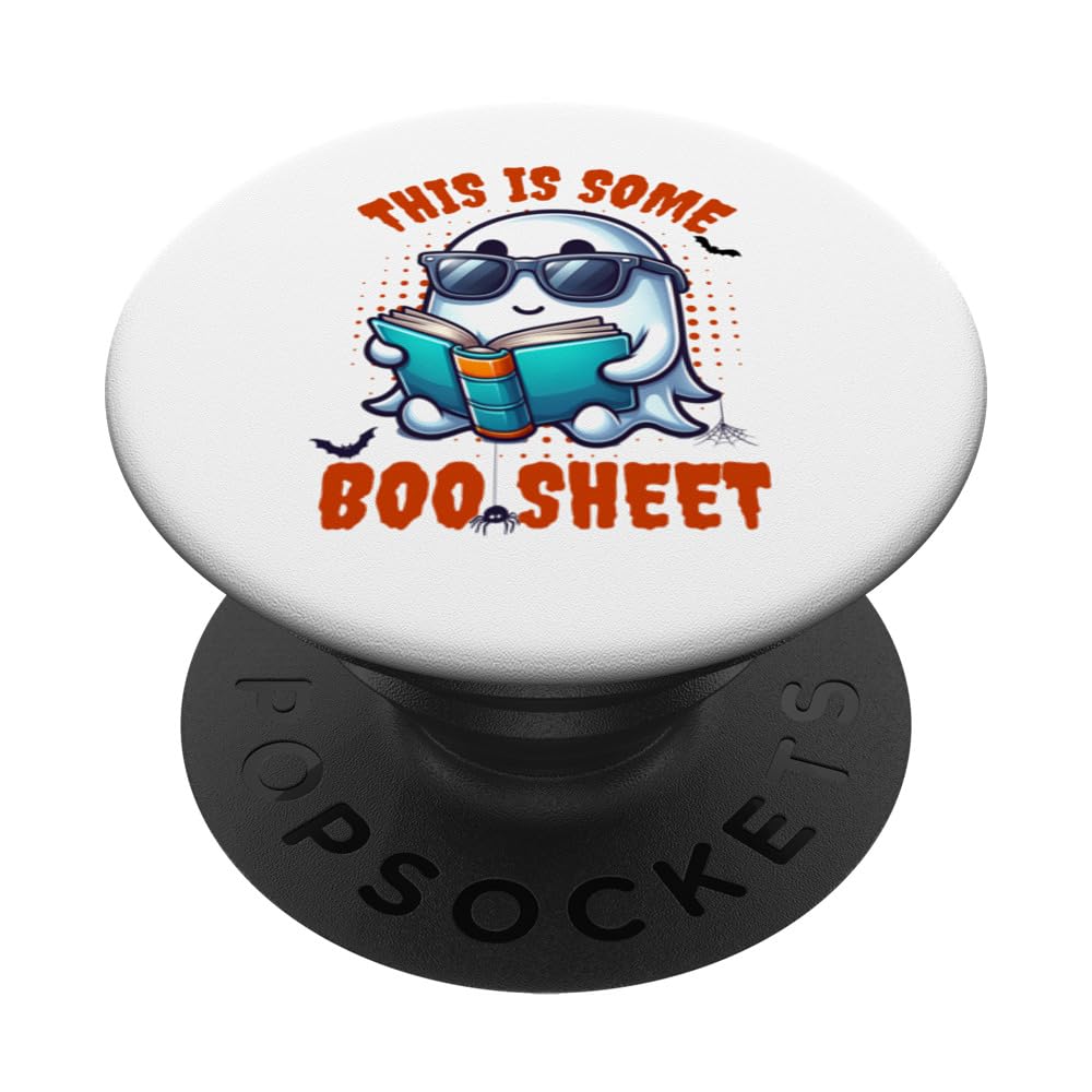 Retro This is Some Boo Sheet Funny Halloween Ghost Spooky PopSockets Swappable PopGrip