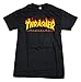 Thrasher Flame Short Sleeve Skateboard T-Shirt Black