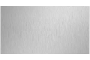 Uxney Stainless Steel Sheet,2" x 4"-14 Gauge(2mm) Thickness 430 Stainless Steel Metal Plates for DIY, Jewelry, Electrical, Repair, Industrial(1 Pac