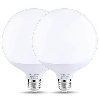 LOHAS 20W E27 LED Lampe, Warmweiß 2700K, 1800lm, Ersatz für 140W Halogenlampen, G120 LED Schraube Glühbirne, Nicht Dimmbar, L