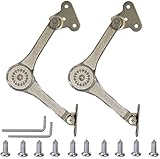 Aiskaer 2PCS Lid Support Hinge,Lid Stay Support ;Doors,Cupboard,Window Furniture Lid Lift Up Stay Support Buffer Hinge