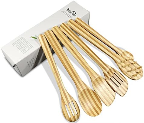 Holistic Home 6-piece Bamboo Utensil Set, Eco-friendly, Naturally Germ-resistant