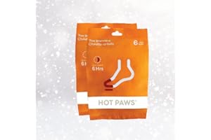 Hot Paws Disposable Hand & Toe Warmers - 12 Pairs Instant Heat Packs for Gloves, Camping, Skiing, and Winter Accessories